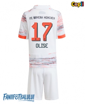 Bayern Munich Michael Olise #17 Echipament de Fotbal Replică 2025-26 Copii Deplasare (+ Șorturi)